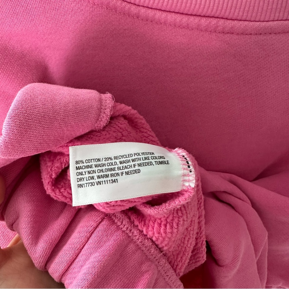 Pink Cropped Sweatshirt - Picture 8 of 8